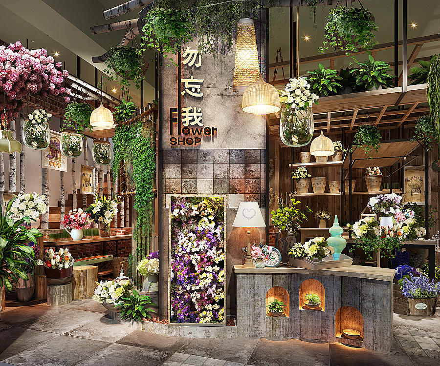 小型花店裝修設計圖片